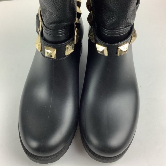 Philipp PLEIN LEATHER / RUBBER RAINBOOTS - Picture 4 of 7
